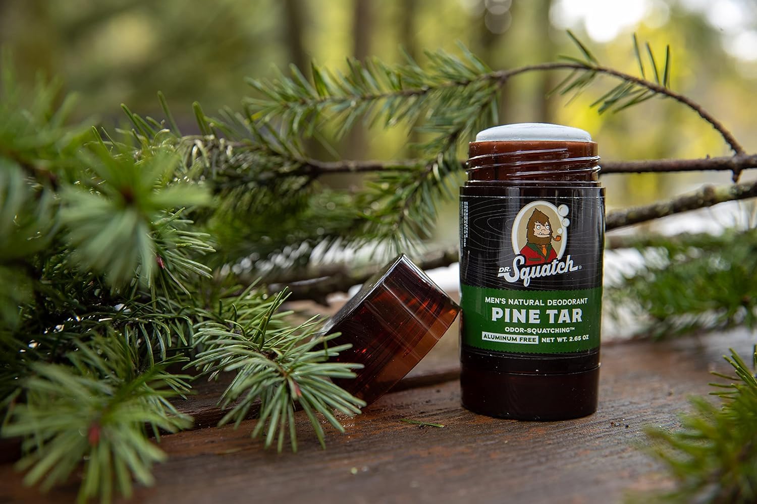 Dr. Squatch Natural Deodorant for Men – Odor-Squatching Men's Deodorant Aluminum Free - Pine Tar 2.65 oz (2 Pack) - Image 4