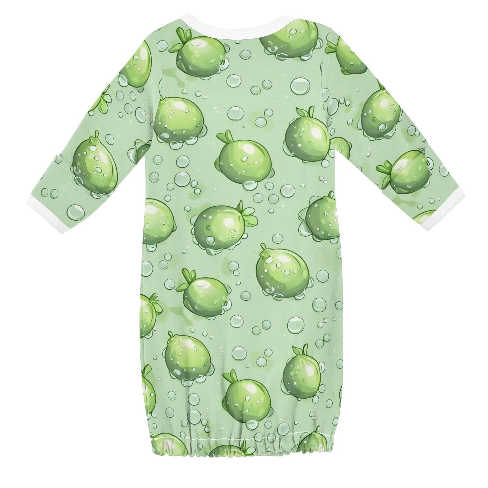 vvfelixl Baby Sleeper Gown for Newborn Boy Girls Cartoon Juicy Lime Infant Nightgown for 0-3 Months