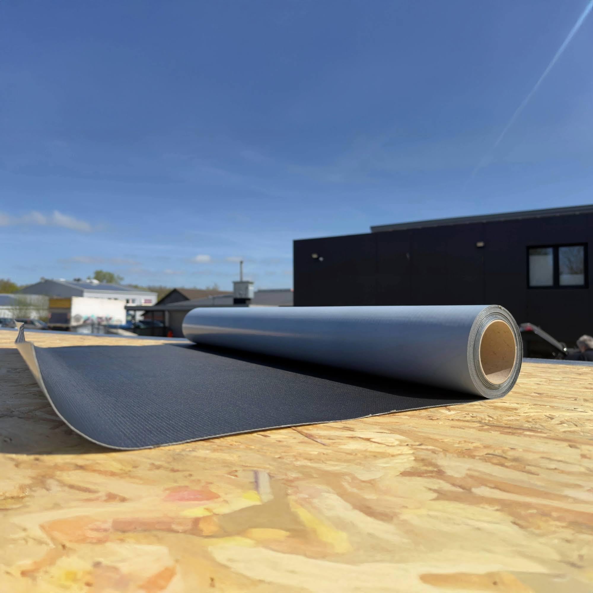EasyStick EPDM-Membran für Dacheindeckung – extra robust & wasserdicht – ideal für Schuppen, Carport und Flachdach – einfach anzubringen, lange Lebensdauer (100 cm x 5 m)