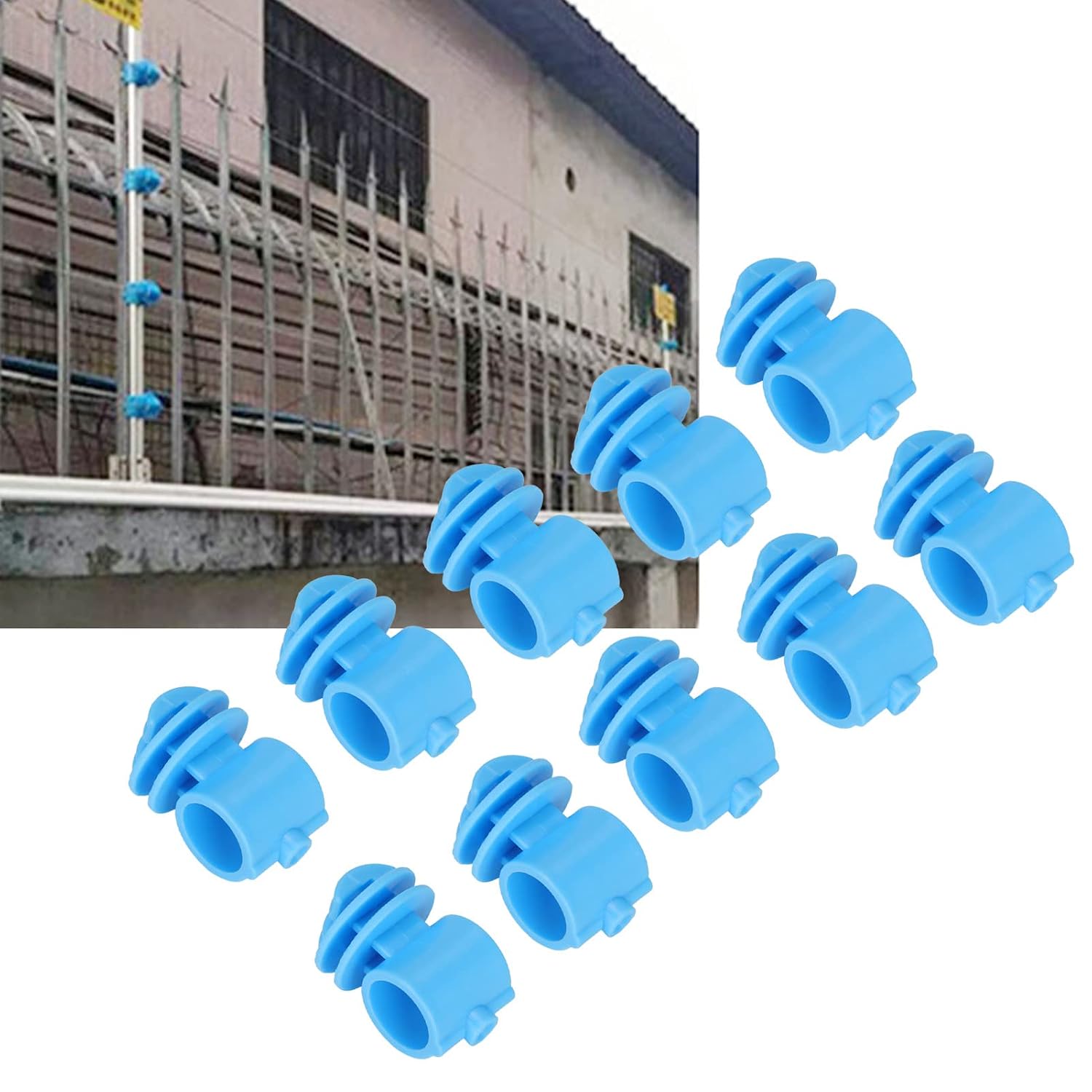50 Pcs Electric Fence Insulator Screw in Insulator , Standard Snug fitting Fence for hoop Post Wood Post Insulator , Grid System Accessories for Animal Husbandry Electronic , Animal Husbandry Electronic Safety