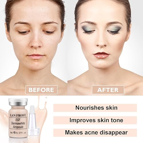 Miniatura 5 de BB Pigment Serum Starter Kit Hialurónico Esencia Base BB Facial Glow Kit de cuidado de la piel 0.27oz 12 viales, combinado con niacinamida y