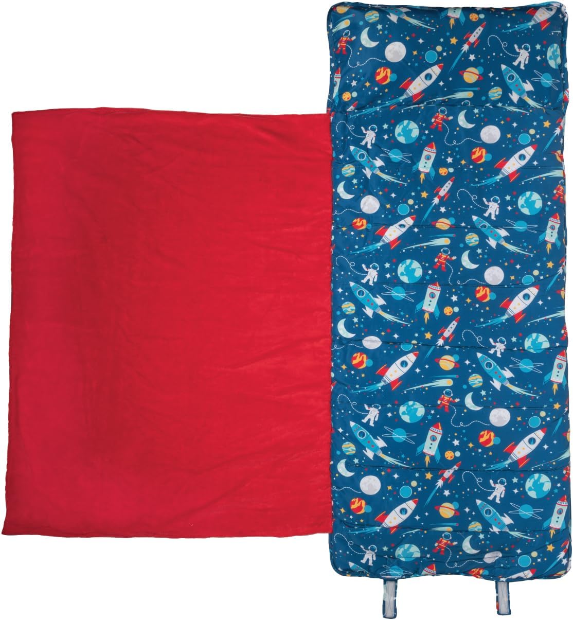 Stephen Joseph, Toddler All Over Print Nap Mat with Soft Blanket and Removable Pillow for Boys & Girls, Kids Sleeping Bag for Elementary, Daycare, Preschool with Carry Handle