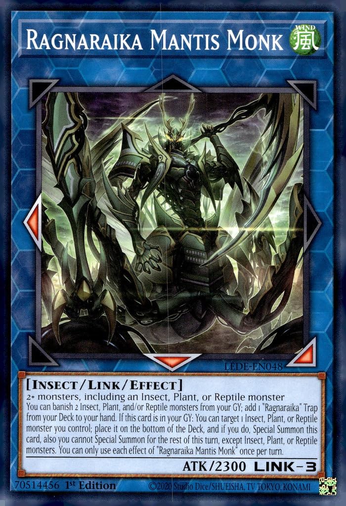 Amazon.com: YU-GI-OH! Ragnaraika Mantis Monk - LEDE-EN048 - Common