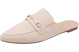 Women's Beige Flat Mules: Stylish and Versatile Slip-Ons