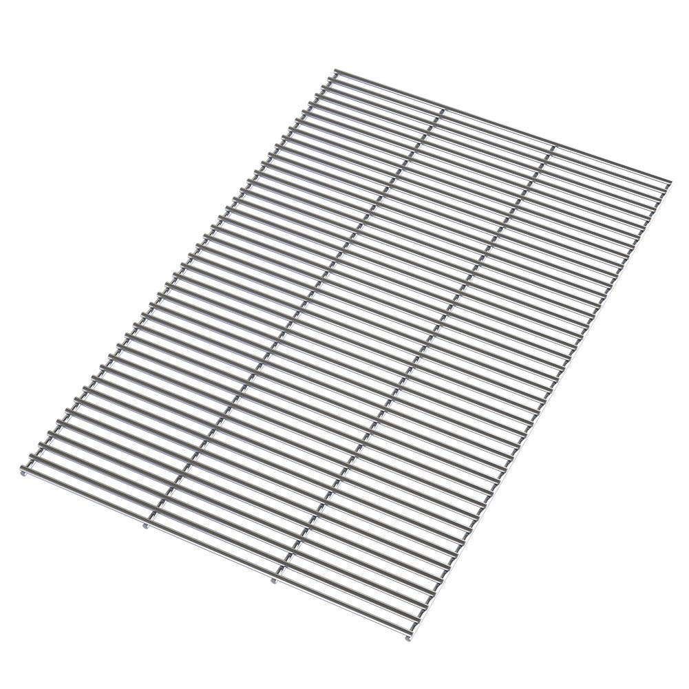 The Fellie BBQ Stainless Steel Grill Grate Replacement BBQ Heavy Duty 5mm Stainless Steel Cutable, Reusable Cooking Grates, 70x45cm