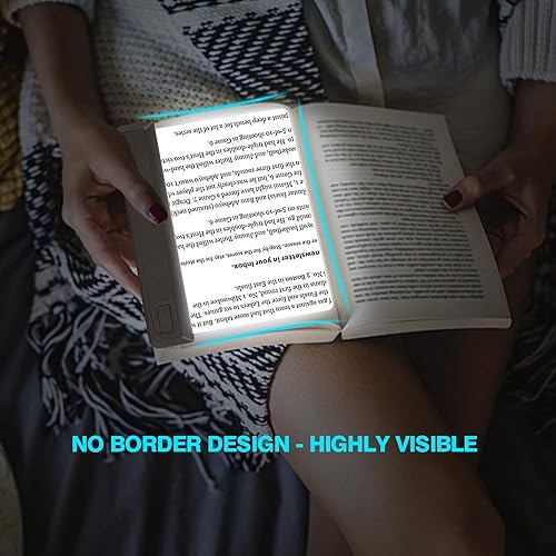 Miniatura 4 de HONGUT Lupa recargable de página completa, lupa de mano de 12 LED ultra brillante con luz blanca fríacálida, lupa ilustrada de brillo ajustable para