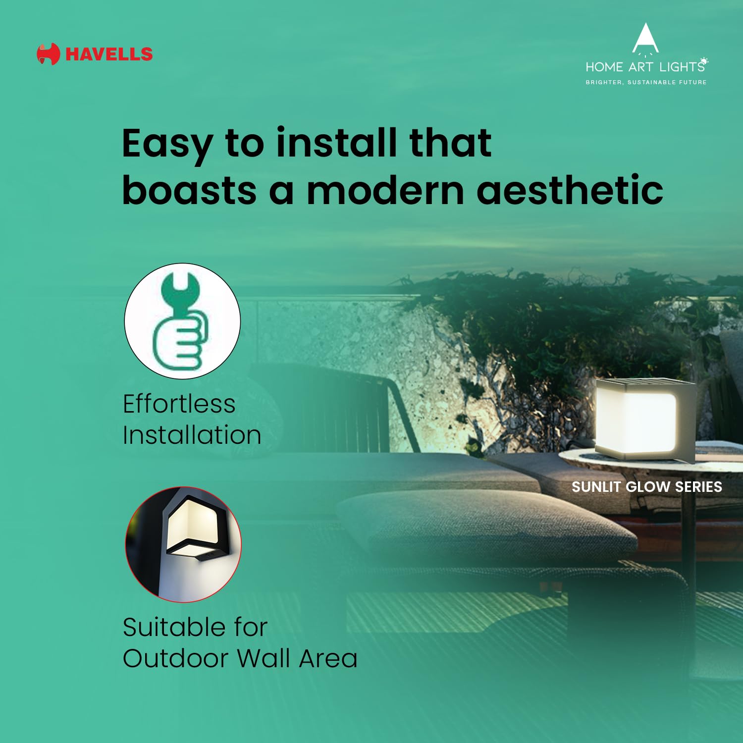 Havells Solar Wall Light - Motion Sensor -4