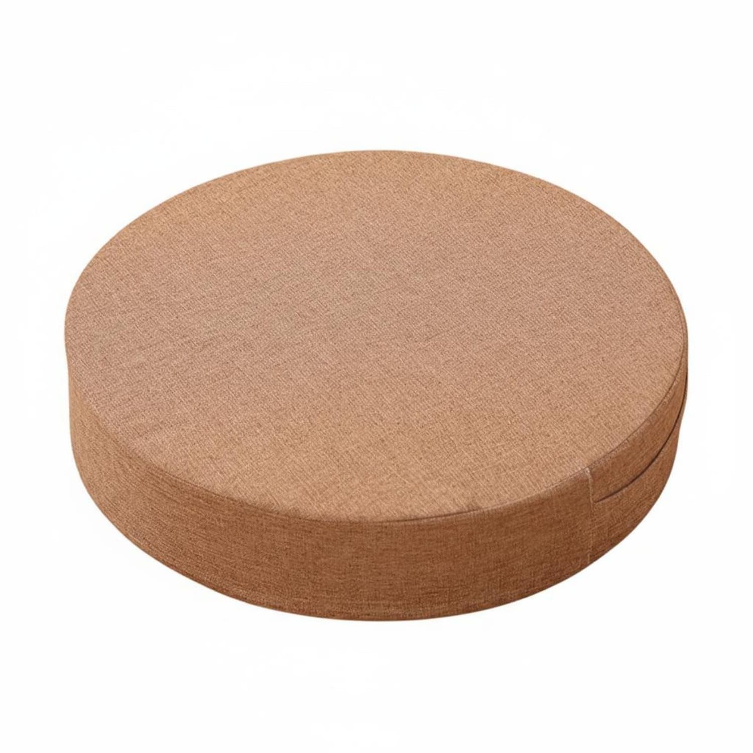 Removable Washable Cover Japanese Tatami Cushion Breathable Linen Textile Round Meditation Cushion Retains Shape Thick Floor Pouf All-Season Comfort for Meditators, Stretching Practitioners-image-20