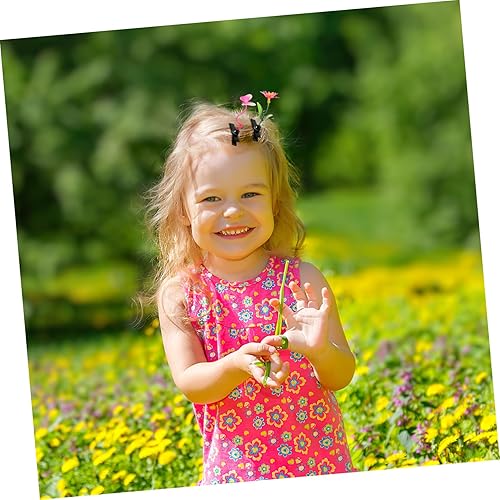 Miniatura 4 de FOMIYES 28 pinzas para el pelo de plantas de simulación, mariposas, pasadores de pelo para plantas, pasadores de pelo para mujeres, horquillas para