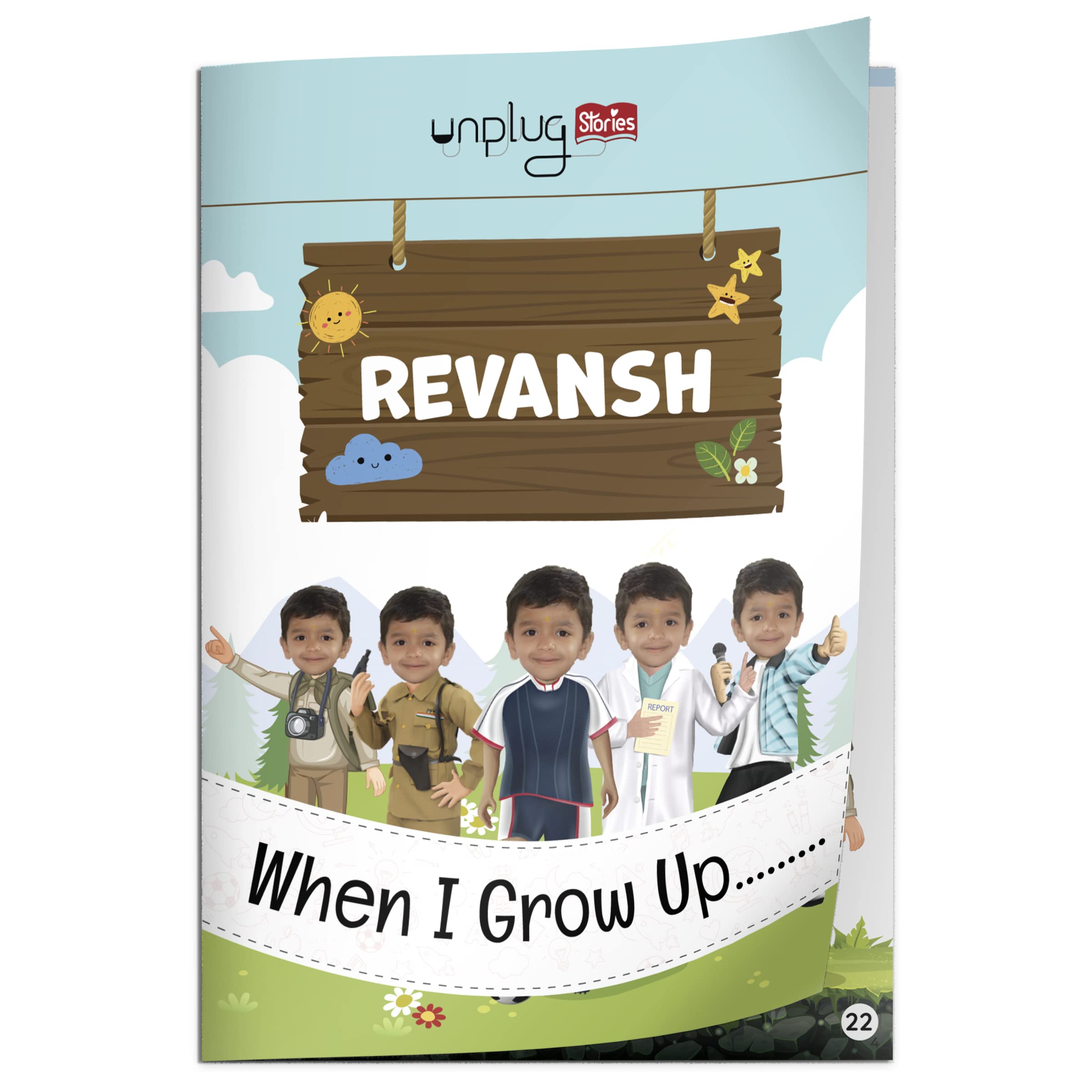 Unplug Stories | Book on professions | Personalized Books with your kid as main character