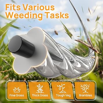 Eventronic Weed Eater String, 095'' Heavy Duty String Trimmer Line, Twisted Dual Core Weed Wacker String for Cordless String Trimmer, 1LB/400FT Universal Replacement Weed Trimmer Line