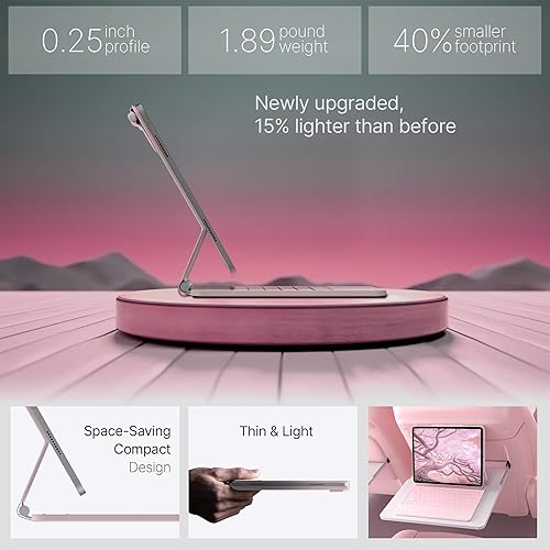 Miniatura 35 de typecase Funda de teclado Edge para iPad Air de 13 pulgadas (M3/M2, 2025/2024) y iPad Pro de 12.9 pulgadas (6ª/5ª/4ª/3ª generación), teclado mágico