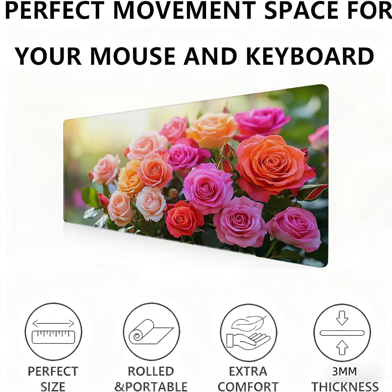 Podkładka pod mysz, podkładka pod mysz XXL 1200 x 600 podkładka pod mysz dla graczy, wodoodporna gumowa podstawa, duża podkładka pod mysz do gier na biurko szyte krawędzie wodoodporna antypoślizgowa