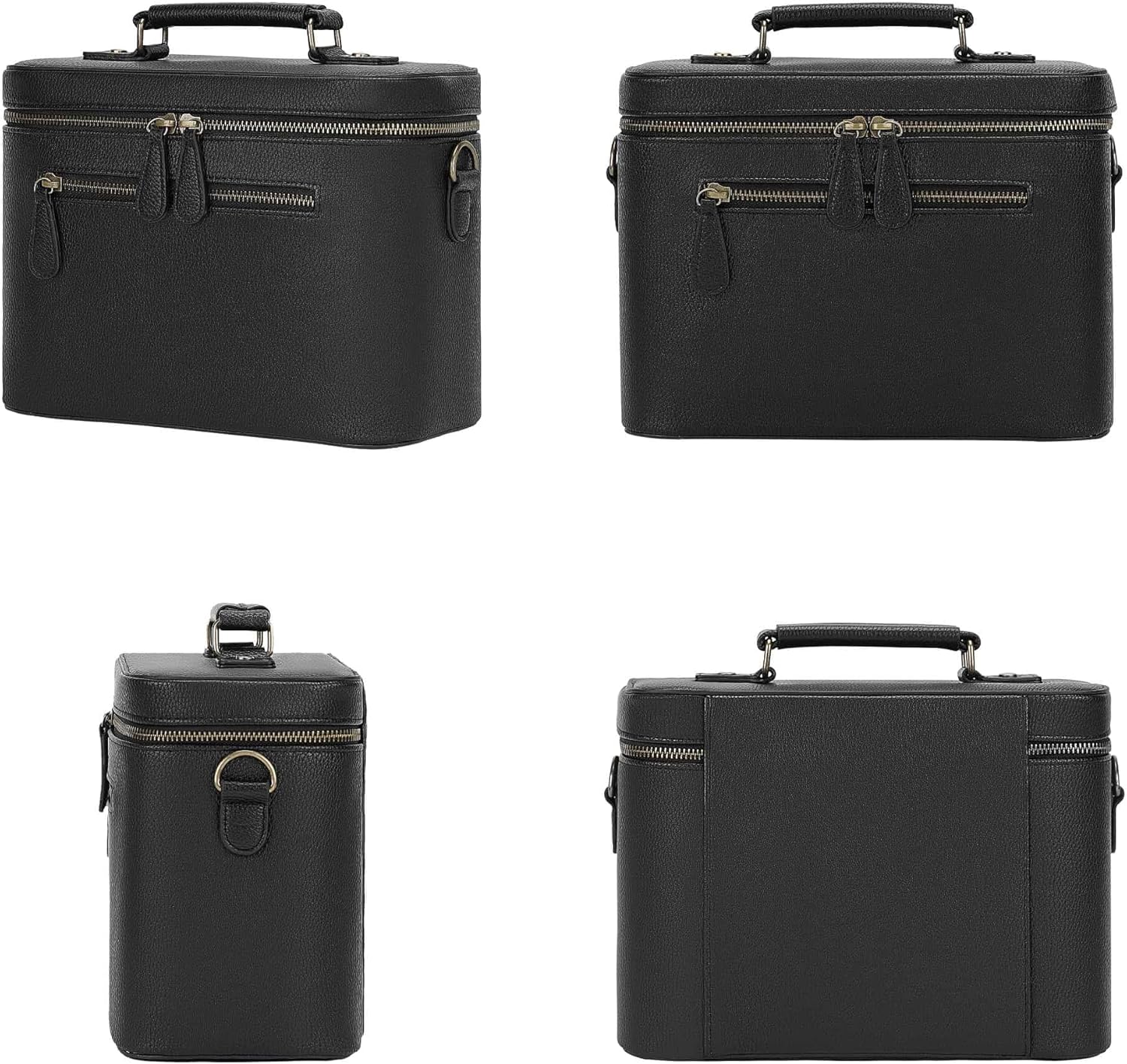 Camera Sling Bag, Waterproof PU Leather Crossbody Camera Case for Photographers, Small Shoulder Bag Compatible for Canon Nikon Sony (Black) - Image 7