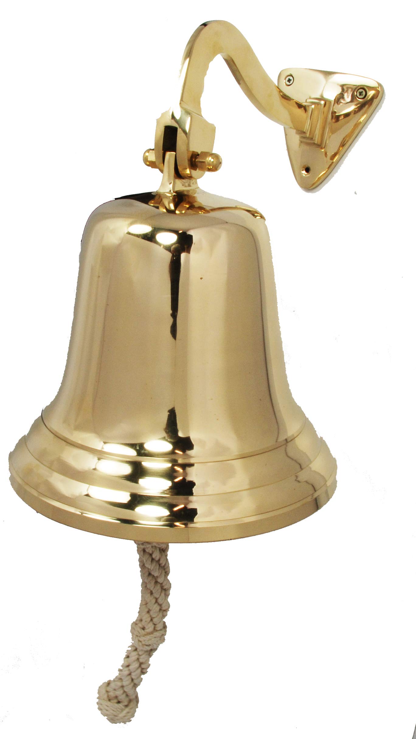 Buckingham Solid Brass Extra Large 10" / 25 cm, Last Orders, Wall Mountable Ideal for Pubs & Home Bars, School Dinner, Nautical Ship, Door Bell by Buckingham