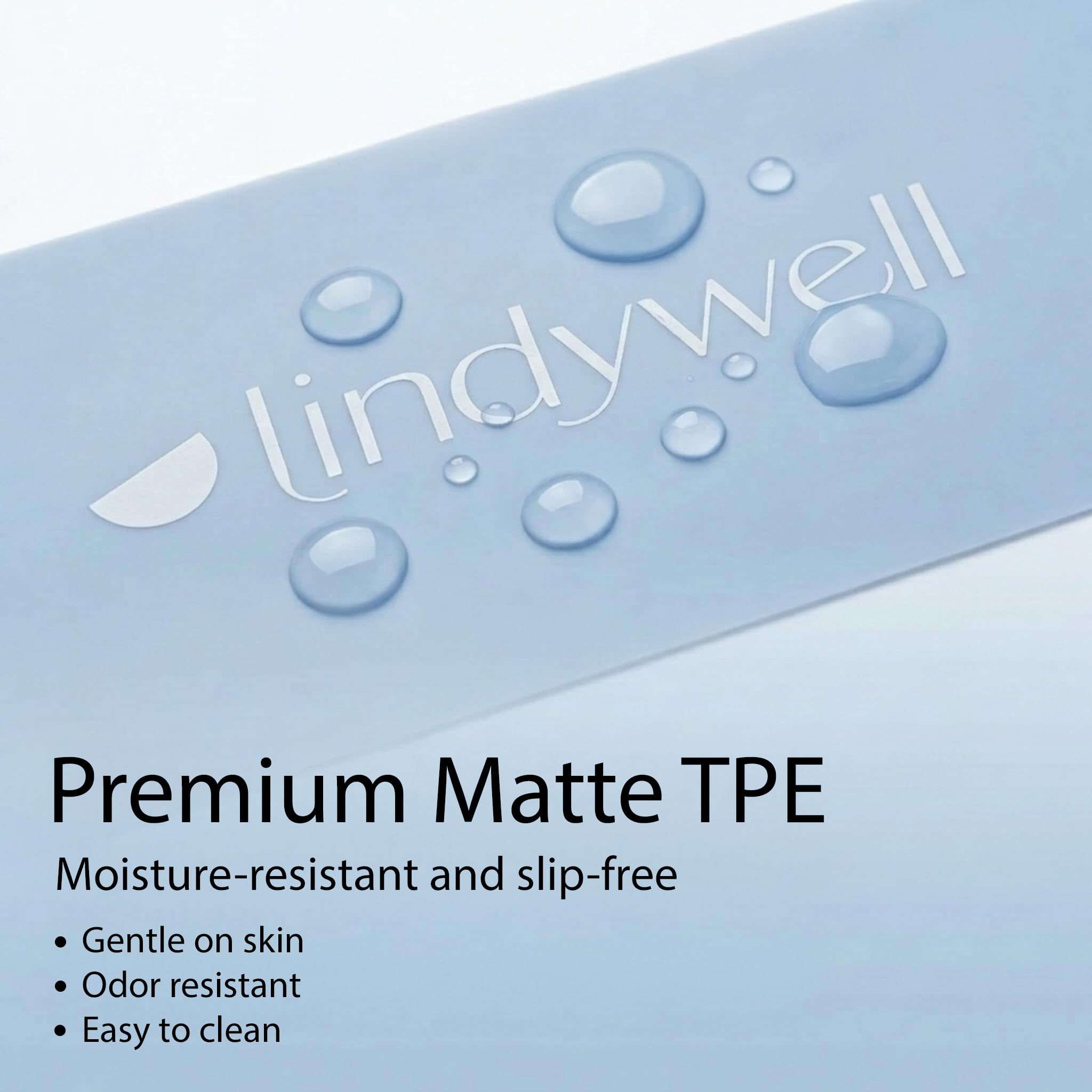 Lindywell Banda de ejercicio sin látex, banda de ejercicio profesional de 5 pies de largo, para parte superior e inferior del cuerpo, se estira hasta 10 pies, ideal para pilates, entrenamiento de