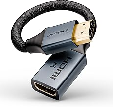 VCELINK 8K HDMI Extension Cable Short HDMI 2.1 Male to Female Extension Cord 48Gbps for TV Stick, HDTV, Game Console, PC and More 18cm 1 Pcs