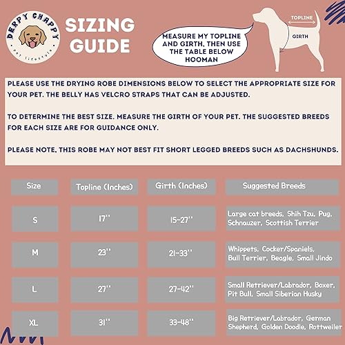Miniatura 7 de Toalla de baño de alta calidad para perros, bata de microfibra súper absorbente para perros y gatos pequeños, medianos y grandes, elegante y