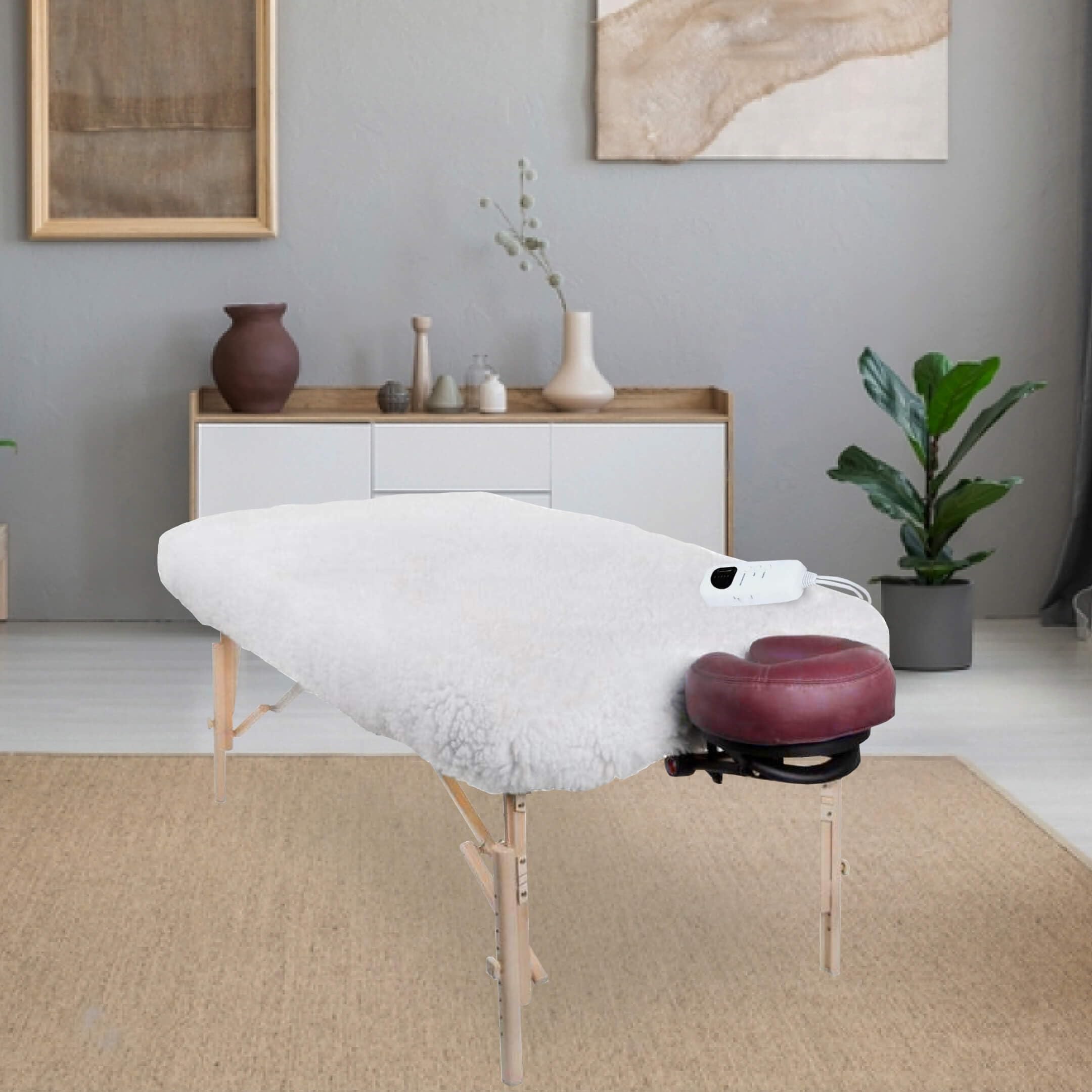 ZEN Basic Coperta riscaldante per lettini massaggio & trattamento - riscaldabile con 9 impostazioni - tappetino riscaldante incl. timer spegnimento automatico e protezione surriscaldamento 180x75x1cm