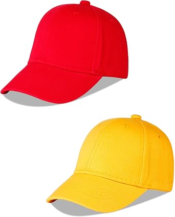 LANGZHEN Cotton Outdoor Toddler Girls Boys Plain Baseball Cap Baby Infant Structured Adjustable Hat for Kids Sun Hat