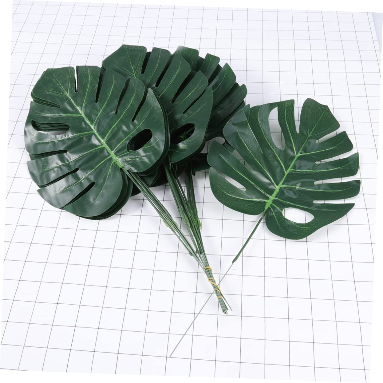 STOBAZA 60pezzi Foglie Artificiali Di Monstera Verde Confezione Da Decorazioni Per Casa e Giardino Per Composizioni Floreali e Atmosfere Tropicali