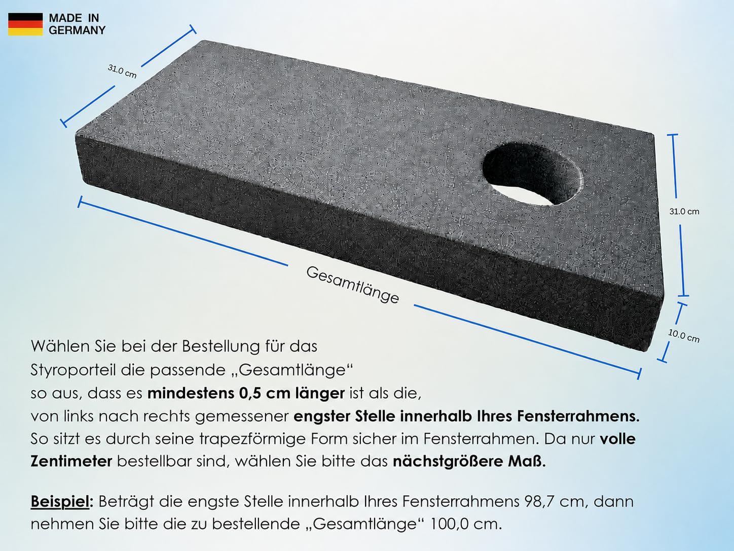 Fensterabdichtung 30-249 cm für mobile Klimaanlage und Ablufttrockner, schnelle Montage ohne Bohren