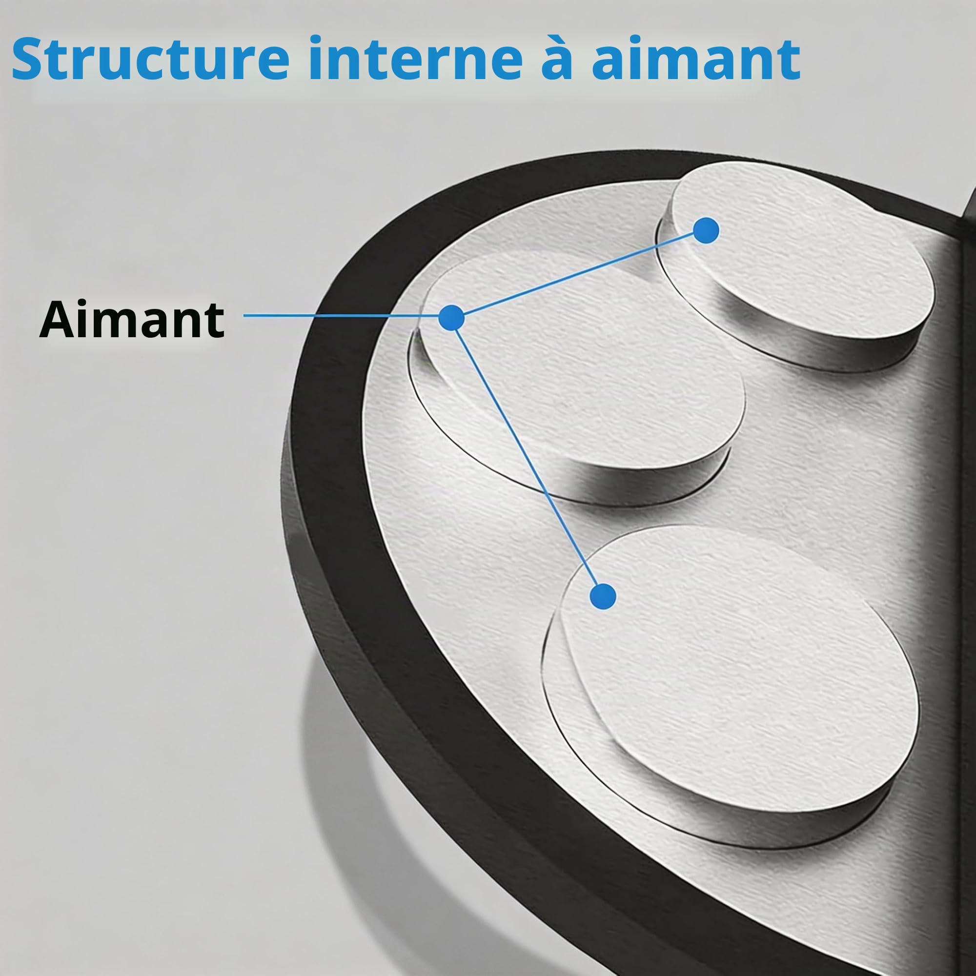 Support de Toit magnétique pour Voiture/Bateau,Comprenant 8 Bases magnétiques,Support d'installation de la 3ème génération,Compatible avec Starlink Gen 3 et l'antenne Starlink de troisième génération
