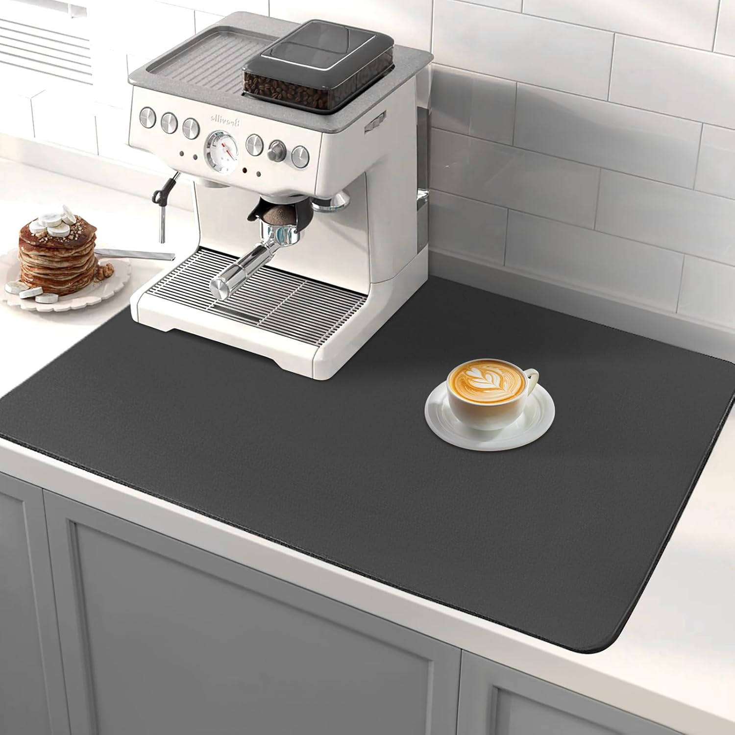 Ntmaichy Kitchen Super Absorbent Draining Mat, Silicone Draining Mat