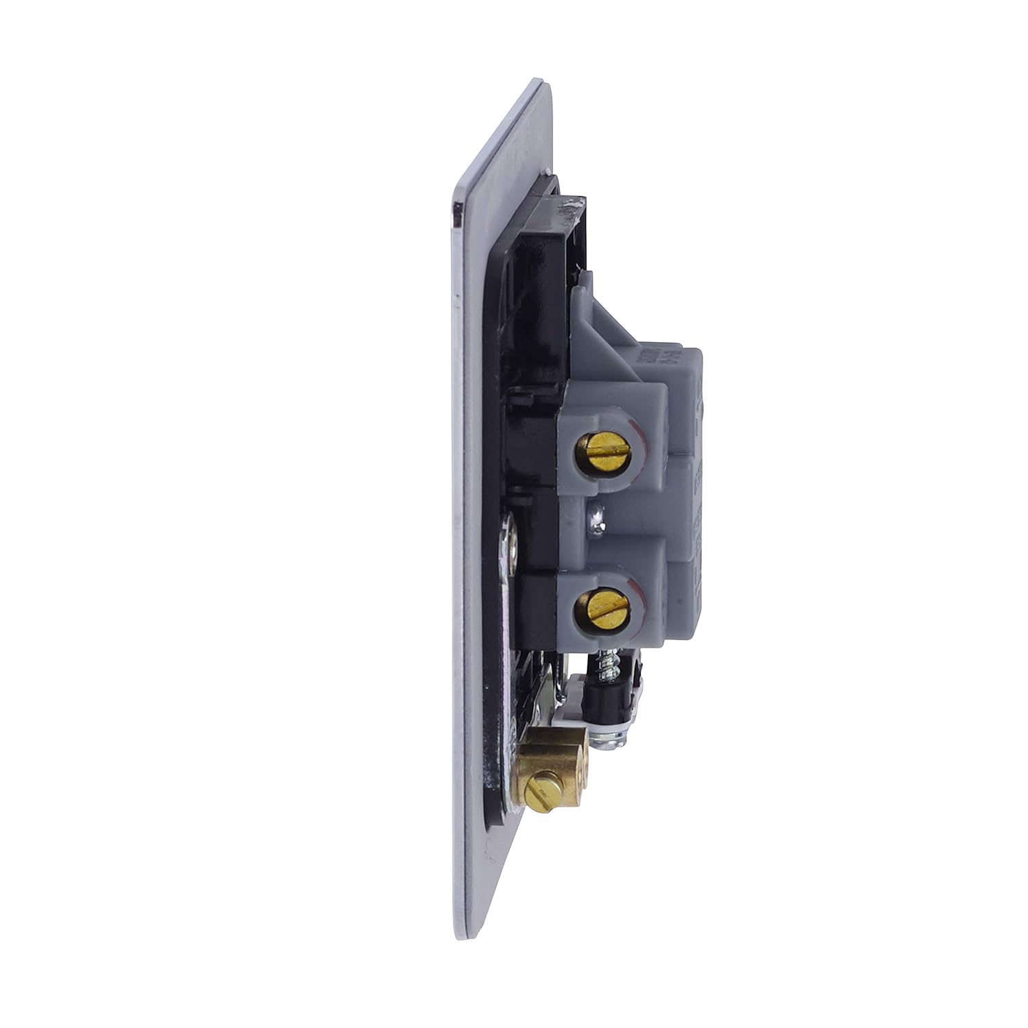 Schneider Electric Ultimate Flat Plate, Unswitched Fused Connection Unit, with Flex Outlet, 13 A, GU5203BPC - Image 4