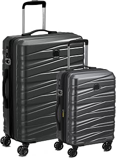 DELSEY PARIS Tiphanie Range The Set of 2 Luggage 55 Cms + 66 Cms (Small) & Medium Size Polycarbonate 8 Spinner Wheels Grap... Price In India