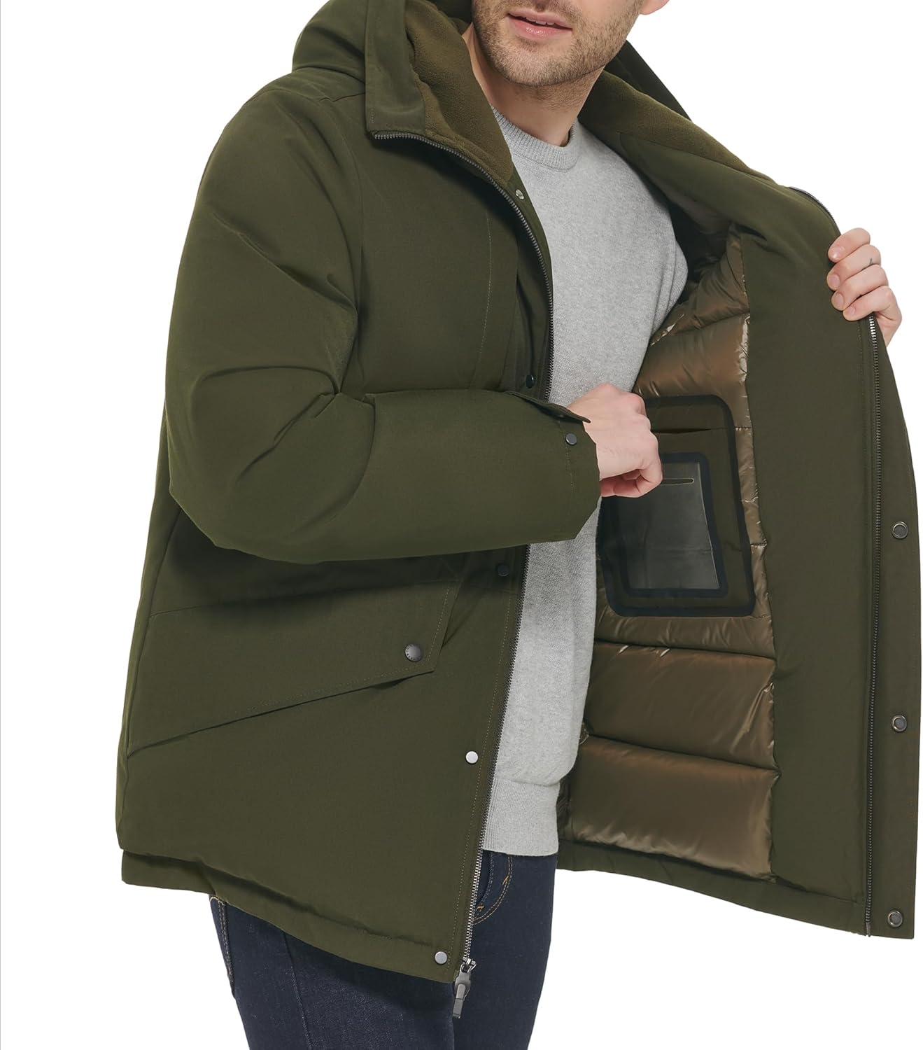 Cole Haan Men's Hooded Puffer Jacket - Image 5