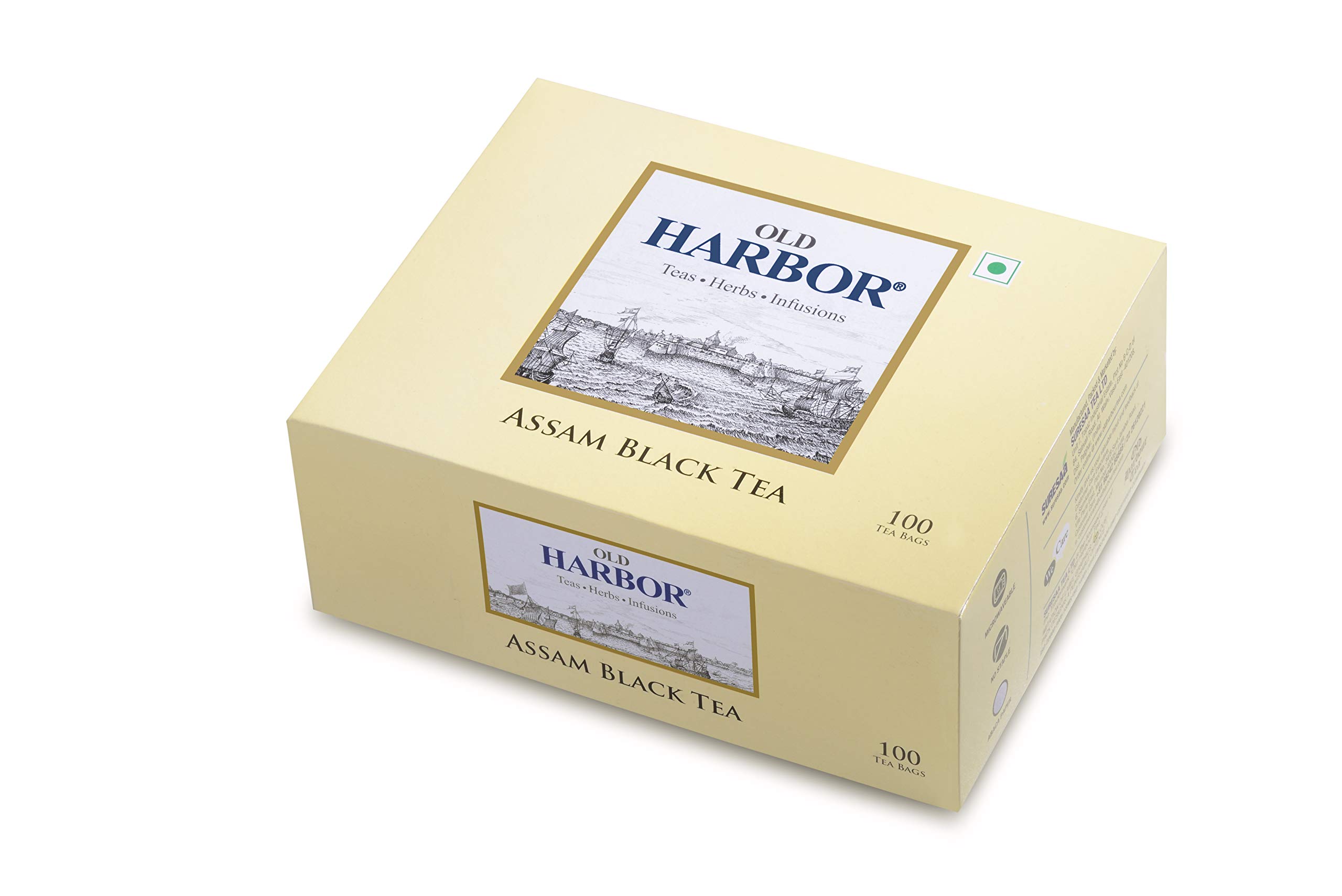 Old Harbor Premium Assam Black Tea 100 Tea Bags|100% Natural, Flavorful, Strong Black Tea | staple-free | 2gm in each teabag (B071R2TZFB) Amazon Price History, Amazon Price Tracker