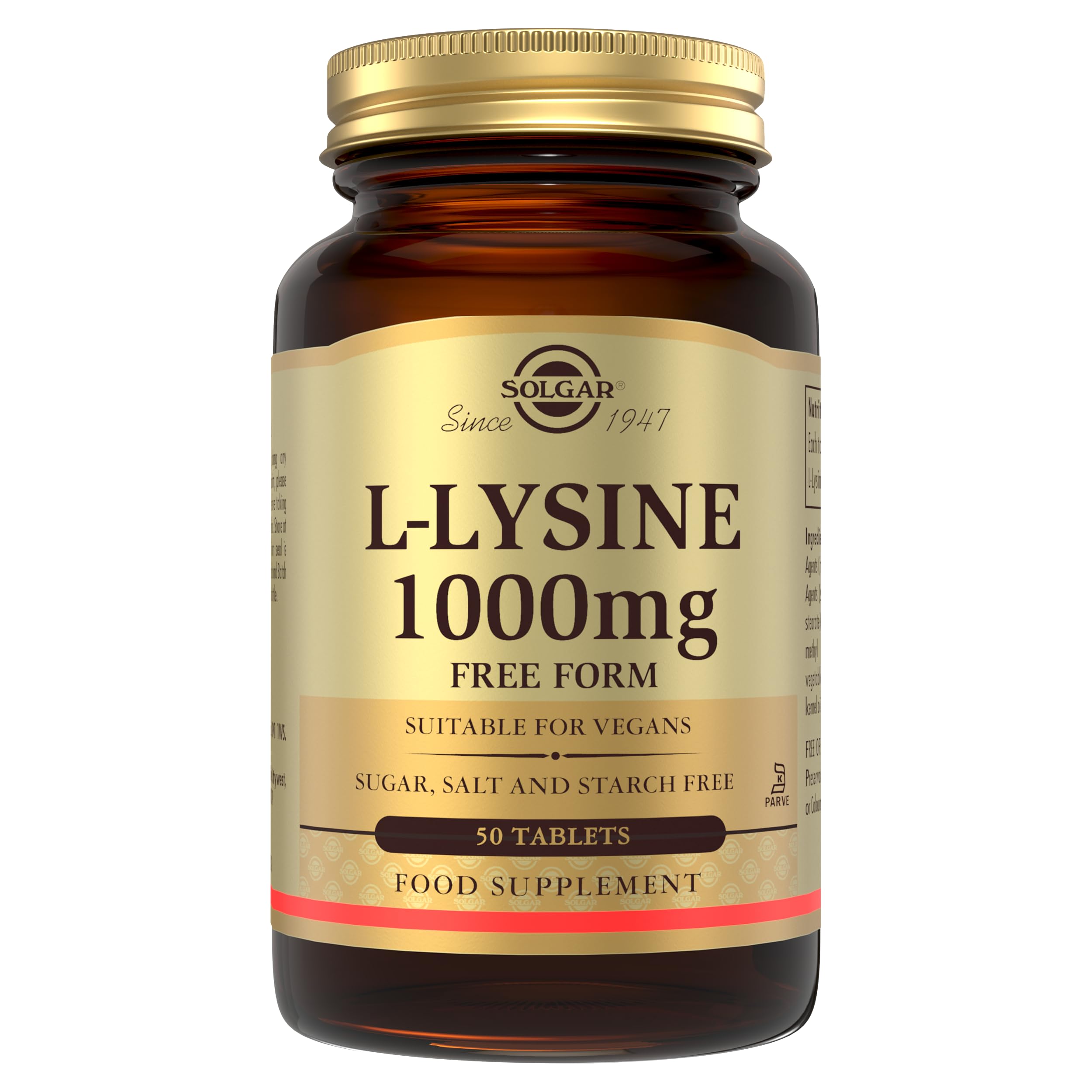 SOLGAR Lysine 1000 Mg, 50 CT