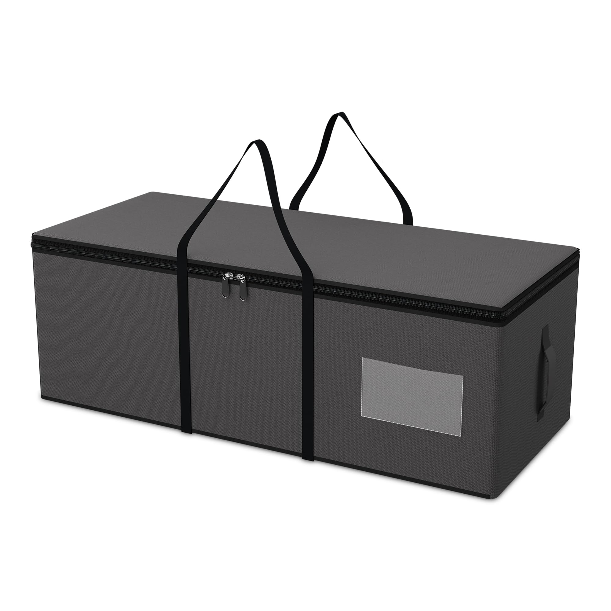 Heart Home Durable Jumbo Storage Bags For Clothes Large With Zip & Handles | Packers & Movers Under Bed Storage Organizer Box for Clothes, Blanket & Toys | Dark Grey-image-21