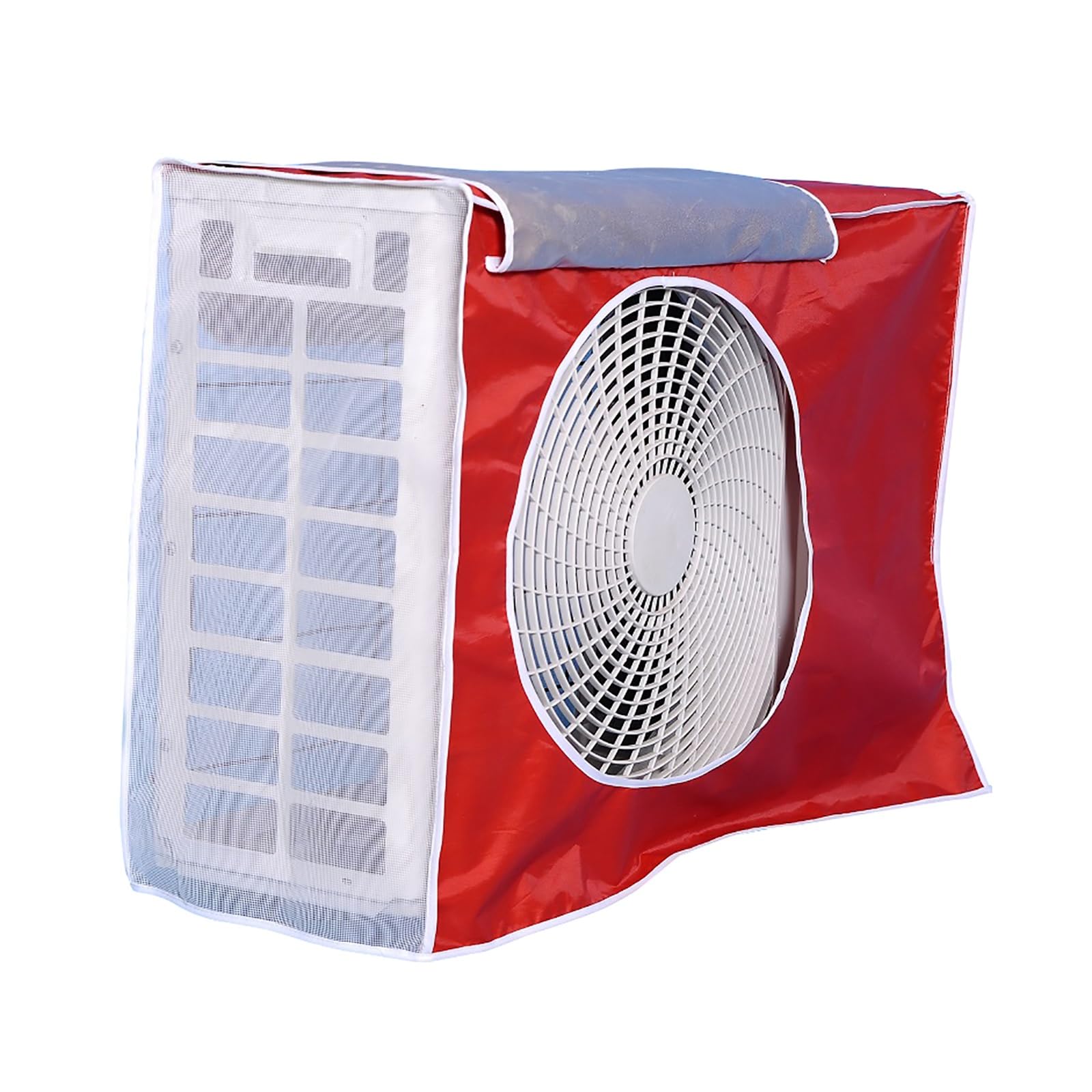 Ecwtpndf Red Polyester Air Conditioner Cover