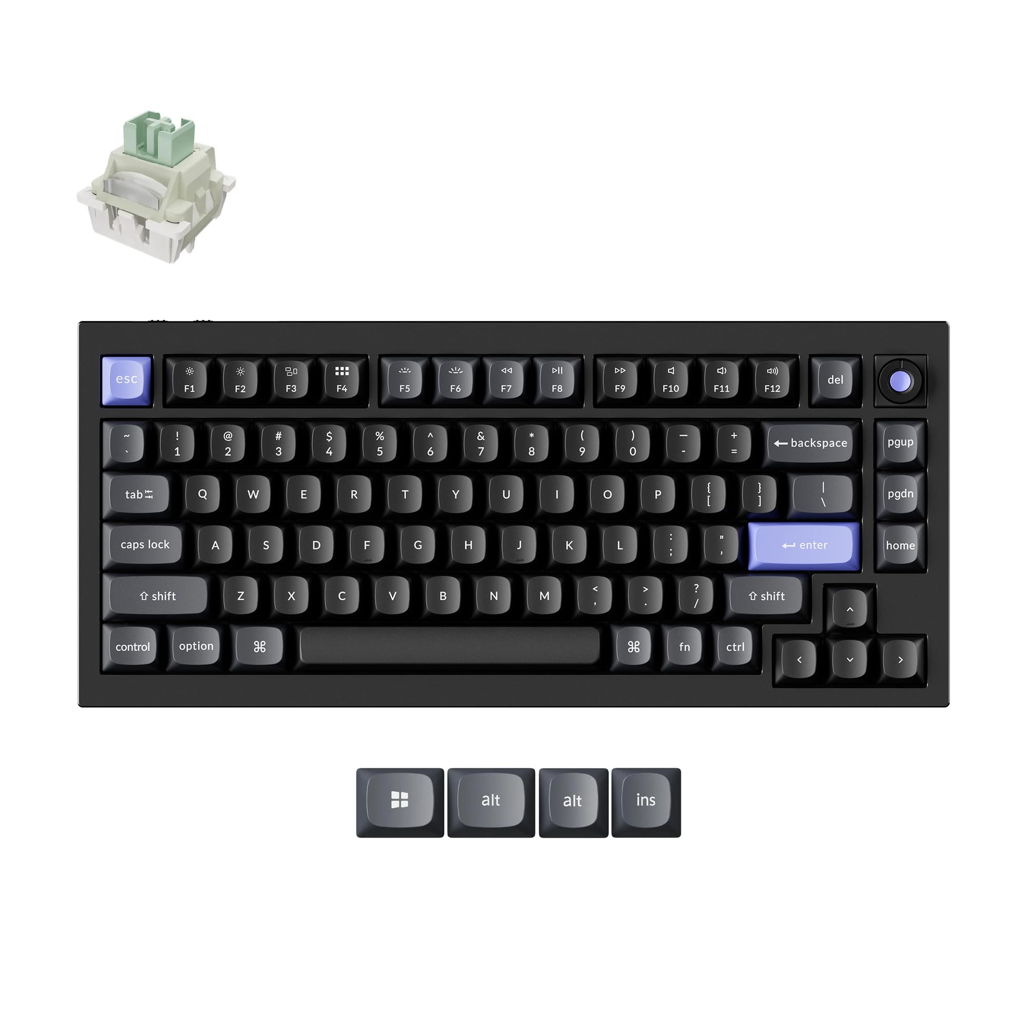Amazon.com: Keychron Q1 HE 8K Magnetic Switch Wired Keyboard
