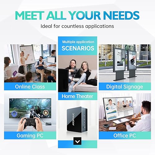 Miniatura 7 de ATOPNUC Mini PC con Windows 11 Pro, Intel i5-8279U (hasta 4.1 Ghz) Mini computadoras, 16GB DDR4 RAM 512GB M.2 SSD Micro PC, 4k Dual HDMI, Dual Band
