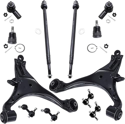 Miniatura 55 de Detroit Axle - Kit de suspensión delantera 2WD para Ford F-150 2004-2005, 2 brazos de control superiores, 2 rótulas inferiores, 2 barras