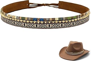 Cowboy Hat Bands for Men and Women,Hatbands Belt for Cowboy/Western/Fedora/Cowgirl Hats Multicolor