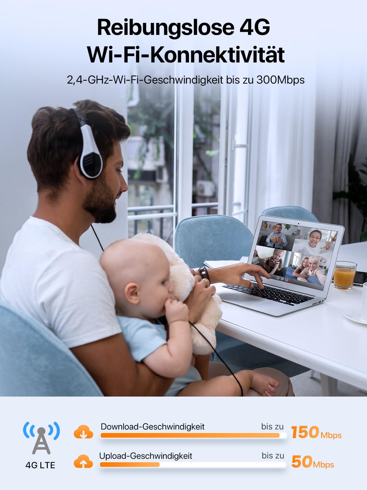 Tenda 4G06 Volte WLAN Router für SIM Karten (150 Mbit/s im Download – Bild 6