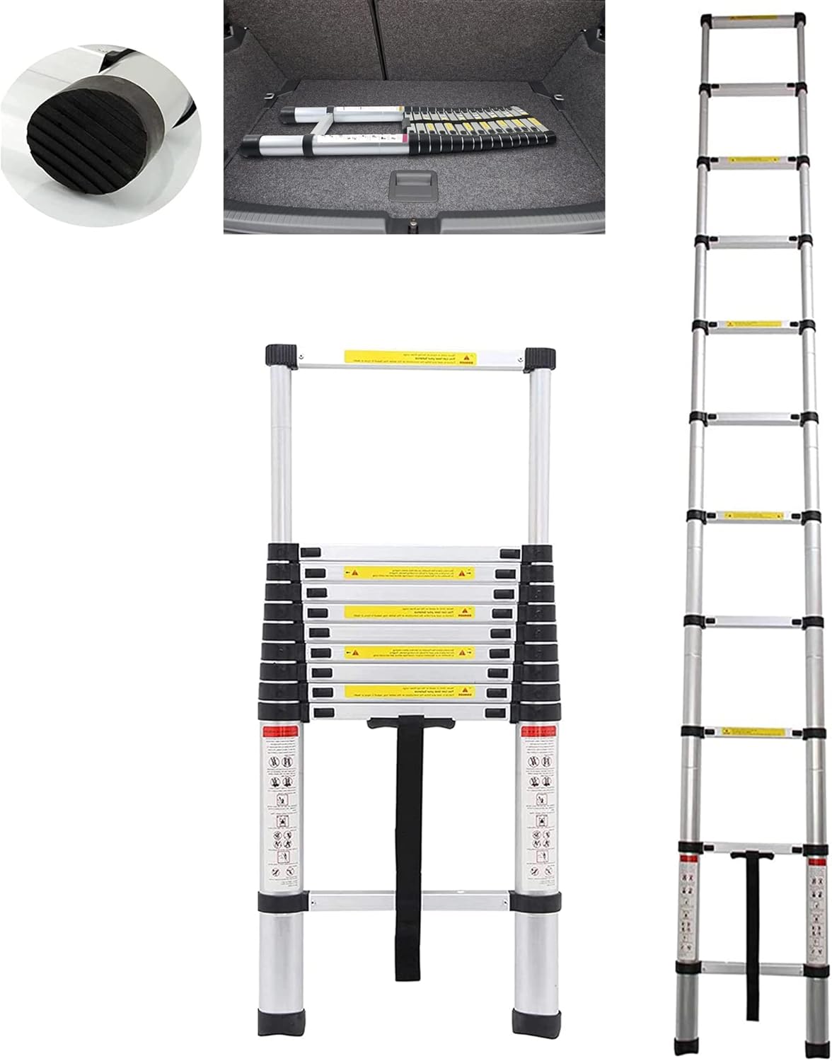 3.2 Meter Heavy DutyCollapsible Ladder Aluminum Alloy Telescopic