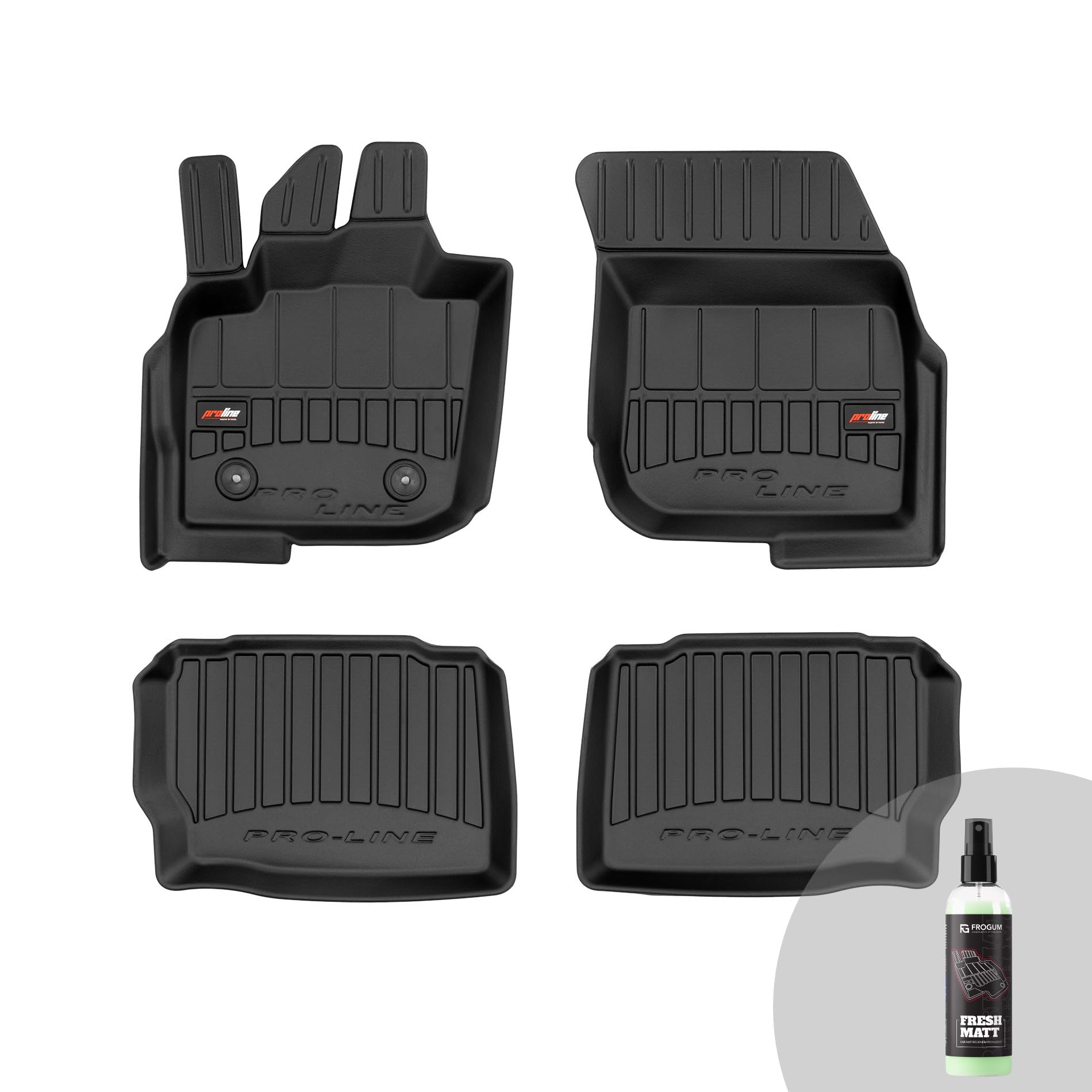 FROGUM 3D ProLine 3D Set Esclusivo di tappetini auto per Ford Mondeo III 2000-2007