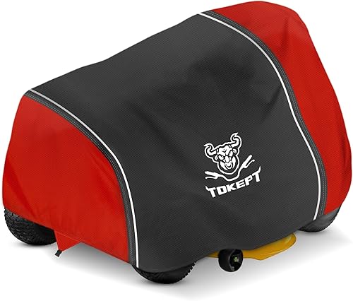 Miniatura 1 de Cubierta para cortacésped, cubierta de tractor impermeable resistente con correas triangulares de viento, se adapta a cubiertas de hasta 54