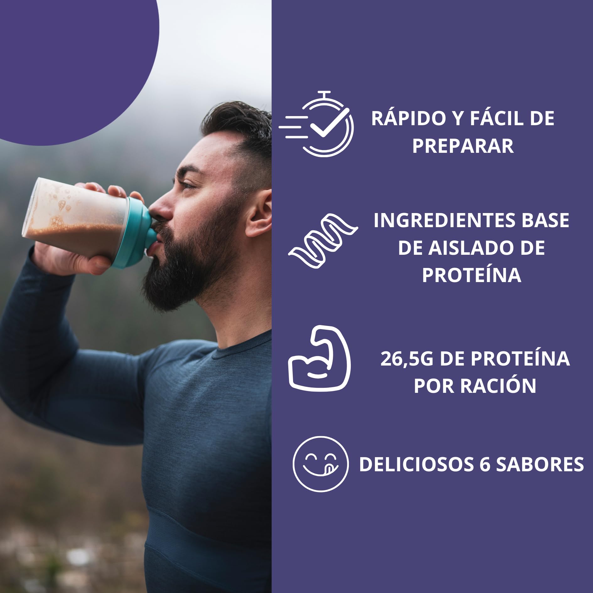 Proteína Isolate Concept - Mega Plus - DigeZyme - Proteina En Polvo Aislada De Suero De Alta Pureza Para Definición Muscular Y Recuperación - Proteina Isolada y Leche En Polvo - Proteina Chocolate 1kg