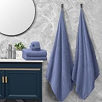 Vista 4 de Juego de toallas de baño de 4 piezas, toallas extra grandes de 35x70 pulgadas para ducha y baño, toallas altamente absorbentes y de secado rápido