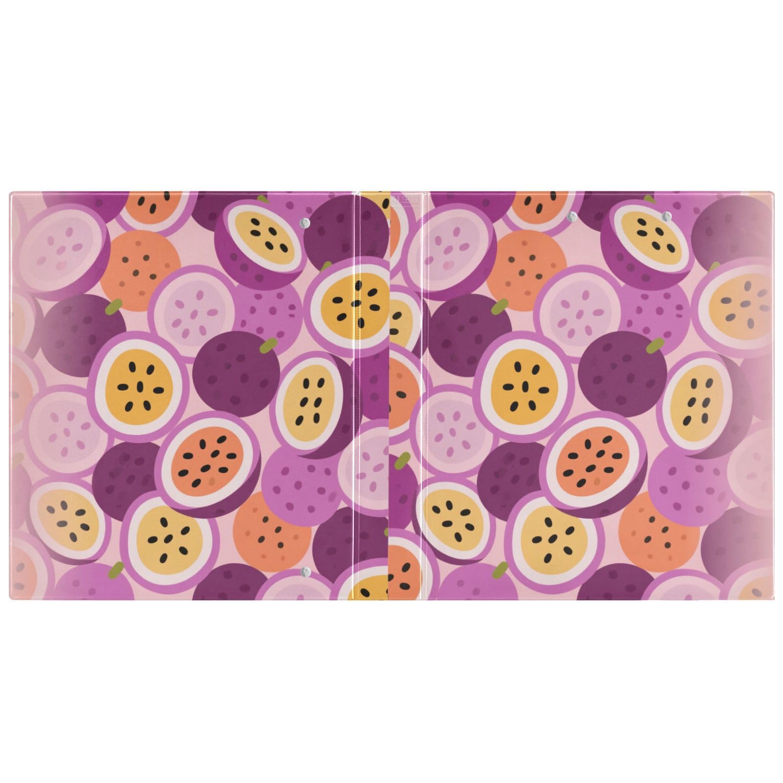 Raccoglitore da 2,5 cm e mezzo, motivo cartone animato, frutto della passione,
