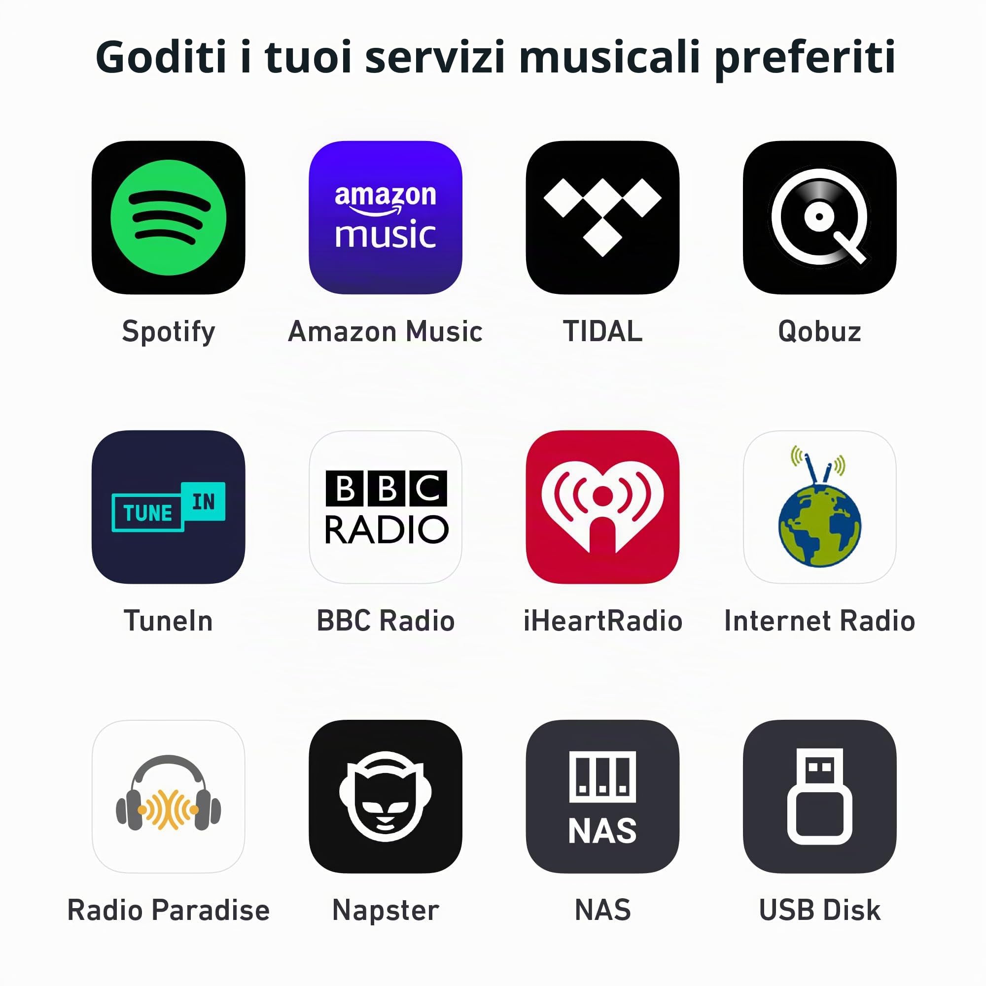 Arylic S10+ Ricevitore Audio AirPlay, Stereo Multiroom con uscita SPDIF, Streaming Musicale WiFi e Bluetooth, Trasmette Musica HD lossless da Spotify, Amazon Music, Tidal ecc.