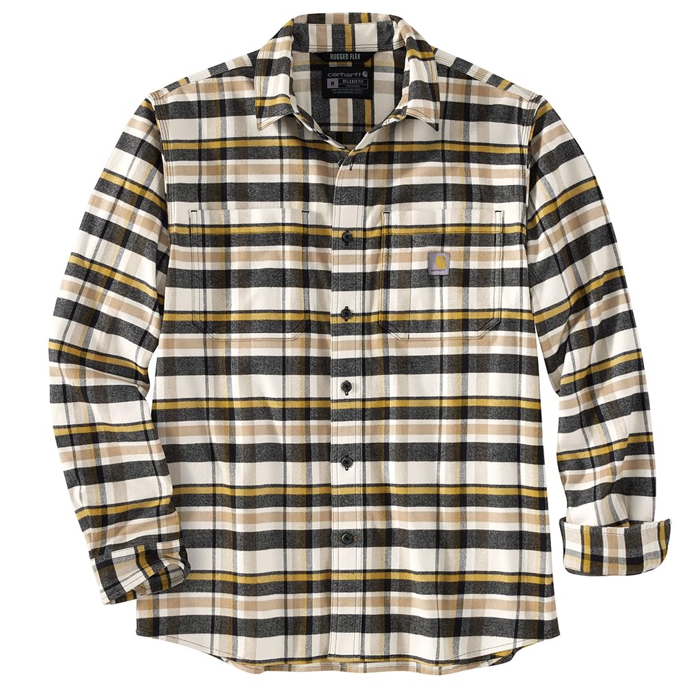 Chemise plaid à manches longues homme Carhartt Rugged Flex en coton - 4