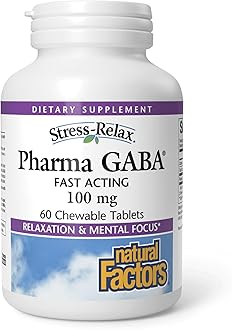 Gaba Stress Relax 100 Mg Chewable 60 Tablets