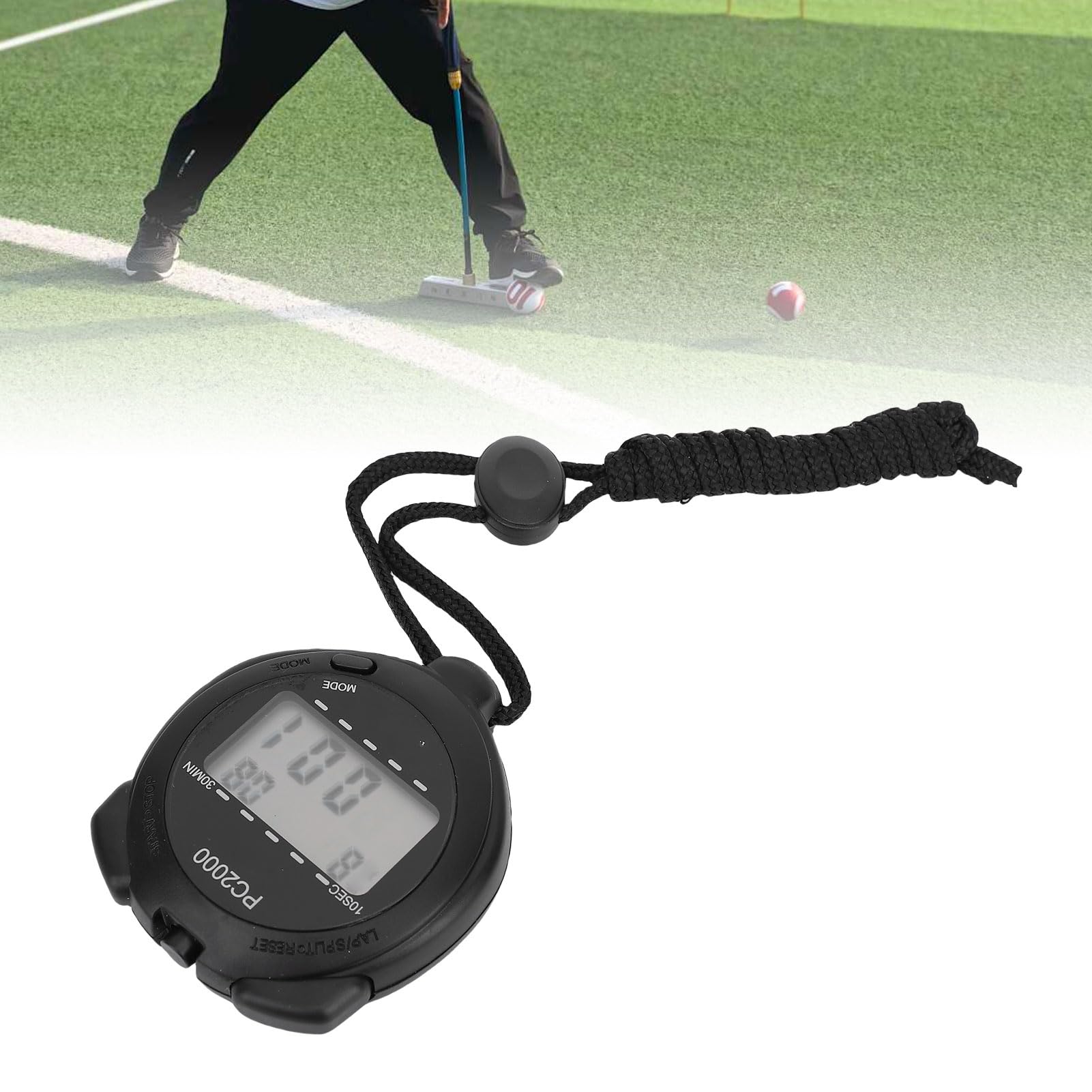 SUNGOOYUE Timer di Cronometro Digitale, Timer di Stop Watch Elettronico di Sport Digitale con Display di Temperatura del Tempo di Stopwatch per L'allenamento di Nuoto